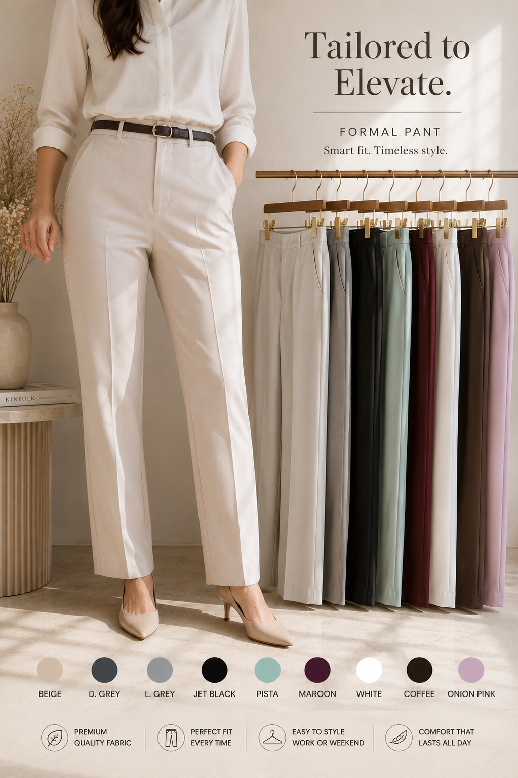 Formal Pant - 4 way Lycra - 20088